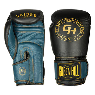 GUANTES DE BOXEO REF. RAIDER NEGRO AZUL PETROLEO