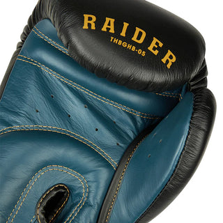 GUANTES DE BOXEO REF. RAIDER NEGRO AZUL PETROLEO