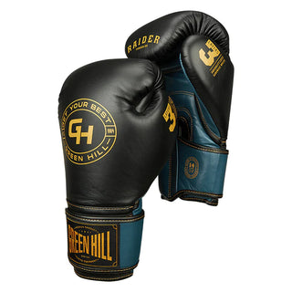 GUANTES DE BOXEO REF. RAIDER NEGRO AZUL PETROLEO