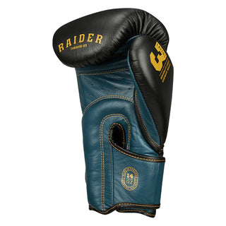 GUANTES DE BOXEO REF. RAIDER NEGRO AZUL PETROLEO