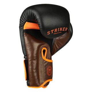GUANTES DE BOXEO REF. STRIKER NEGRO/NARANJA