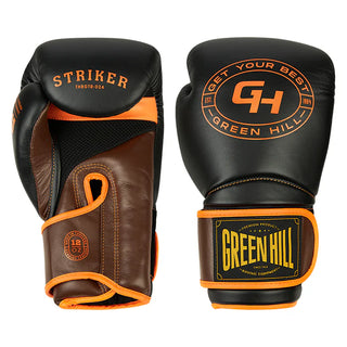 GUANTES DE BOXEO REF. STRIKER NEGRO/NARANJA