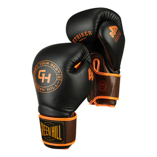 GUANTES DE BOXEO REF. STRIKER NEGRO/NARANJA