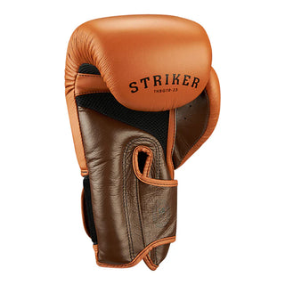GUANTES DE BOXEO REF. STRIKER NARANJA/MARRON