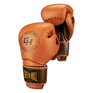 GUANTES DE BOXEO REF. STRIKER NARANJA/MARRON