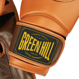 GUANTES DE BOXEO REF. STRIKER NARANJA/MARRON