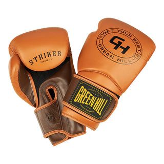 GUANTES DE BOXEO REF. STRIKER NARANJA/MARRON