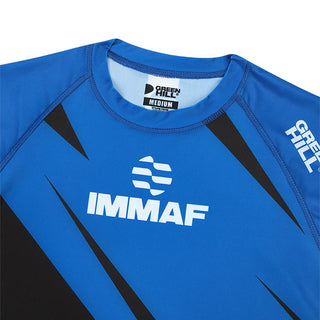 RASH GUARD AZUL APROBADO IMMAF GREENHILL